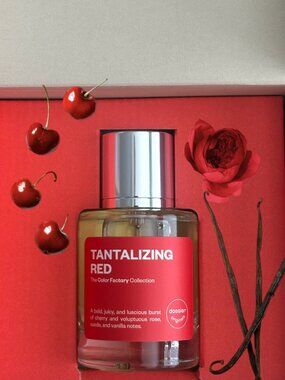Dossier Tantalizing Red–Cherry, Rose, Vanilla, Musk Fragrance, Unisex 50ml / NIB